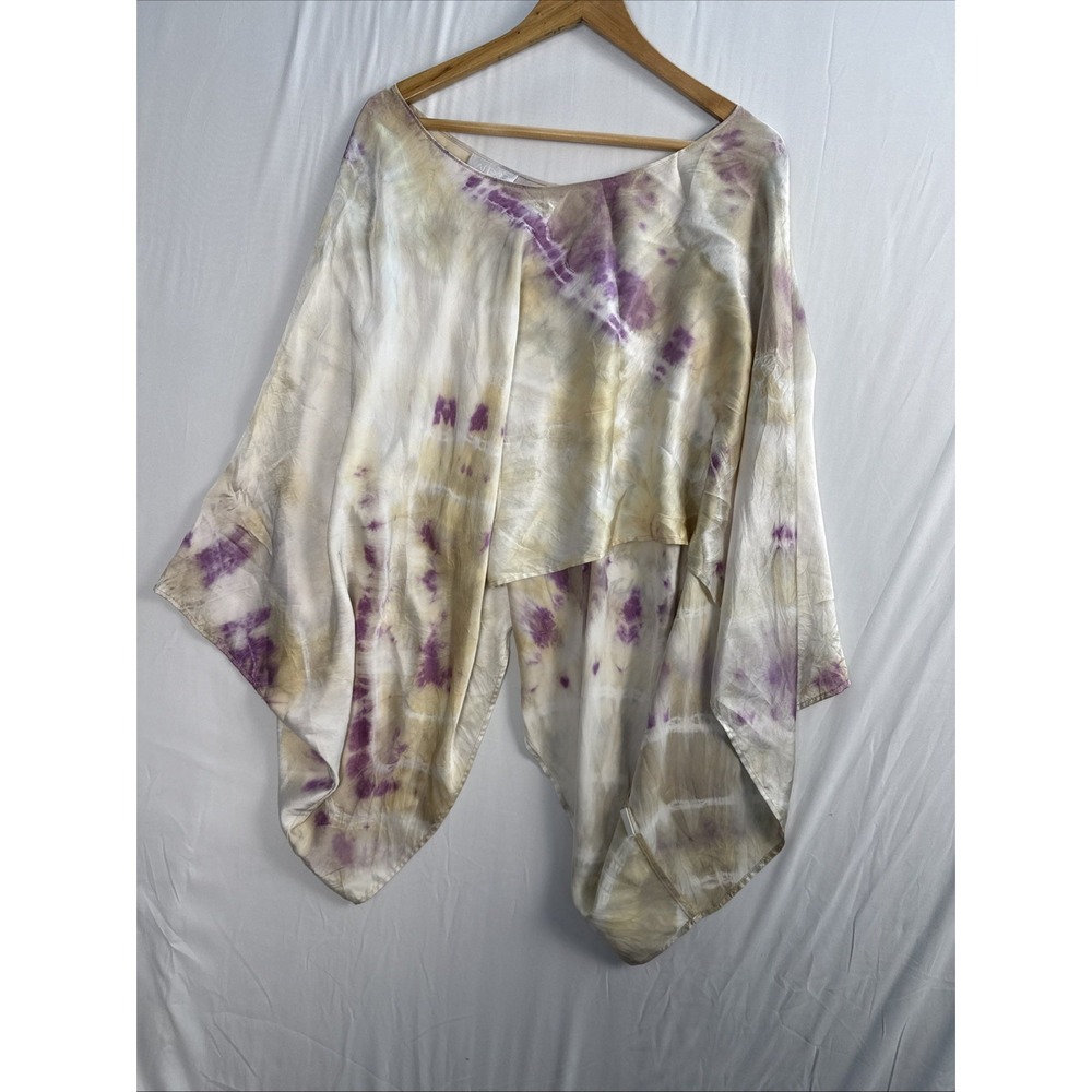 Alexis Silk Tie Dye M/L Tunic Top Blouse Size Medium (1759)